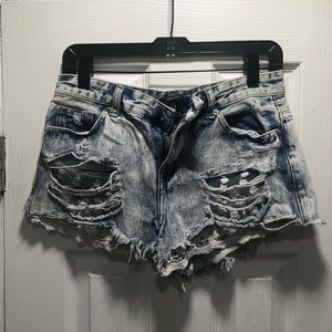 Forever 21 Distressed Denim Shorts
